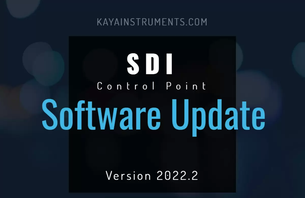 Version 2022.2 du logiciel SDI Control Point