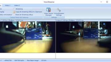 logiciel de traitement d'images - NorPix VisionStreamer interface