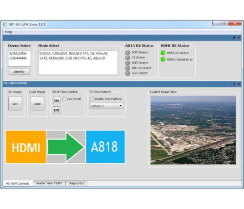 convertisseur arinc 818 stand alone - SAM G3 GUI