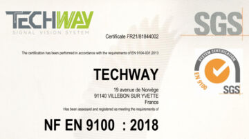 logiciel de traitement d'images - TECHWAY EN9100 2018 CERTIFICATE