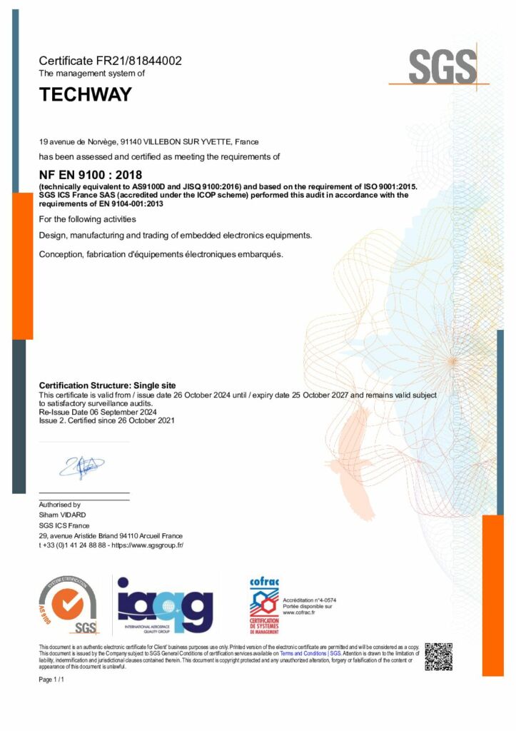 politique qualité - TECHWAY EN9100 2018 CERTIFICATE EN 2024 1 pdf