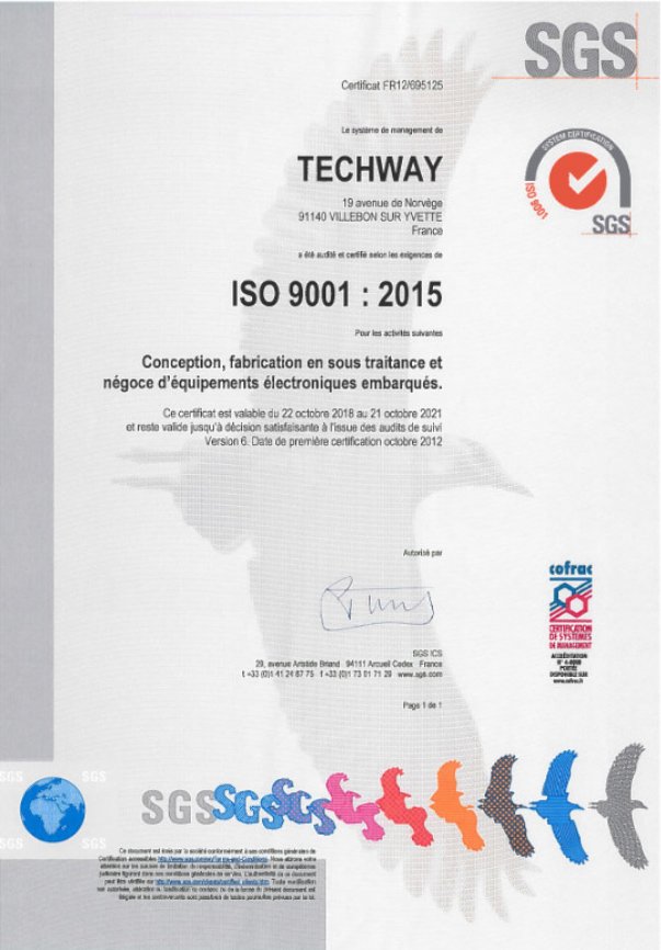 Politique Qualité - Certificat ISO 9001